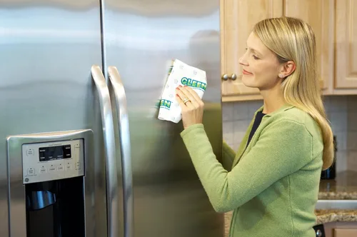 Vista 3 de Gleen 3817 - Paño de limpieza verde de 16 x 16 pulgadas, paquete de 5