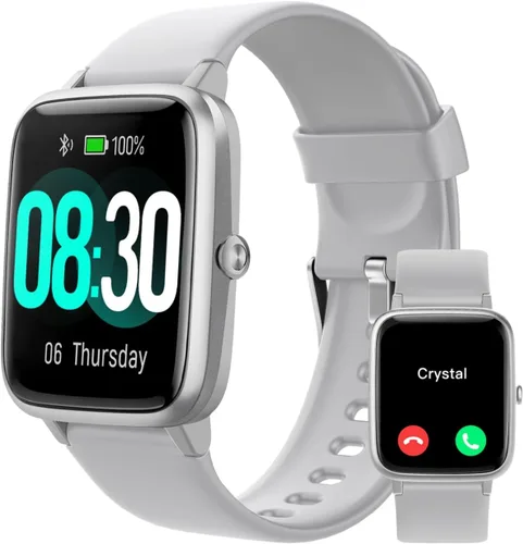 Vista 10 de GRV - Relojes inteligentes para mujeres y hombres (responder/hacer llamadas), reloj inteligente de 1.8" para teléfonos iOS/Android, rastreador