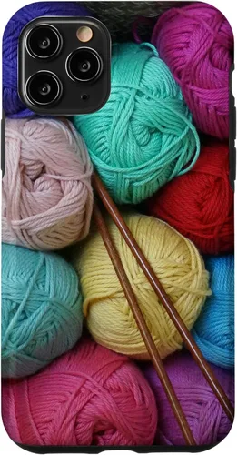 Vista 29 de Knitting and Crochet Colorful Yarn Photo Knitting Needles Case for iPhone 17