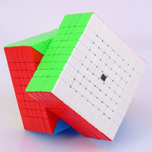 Vista 7 de LiangCuber Moyu Meilong Cubo mágico 9X9 sin pegatinas Meilong Speed Cube 9x9 cubos de rompecabezas 9x9x9 MF9
