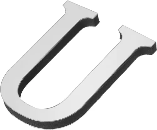 Vista 20 de PATIKIL Adhesivos de pared de acrílico 3D con letras B, autoadhesivas, para decoración del hogar, letrero artístico, para bricolaje, decoración