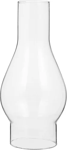 Toyvian Lámpara de aceite para chimenea, pantalla de cristal vintage de queroseno, base de 2 pulgadas, lámpara de queroseno transparente antiguo