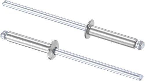 Vista 10 de uxcell Remaches ciegos 304 Acero Inoxidable 0.126 in Diámetro 0.197 in Longitud de Agarre Plata 100pcs