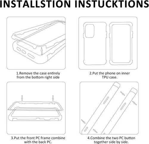 Vista 5 de Compatible with Samsung Galaxy S30 Ultra Case Cover,Compatible with Samsung Galaxy S21 Ultra Case Built-in Screen Protector 2 in 1 Phone Case Cover