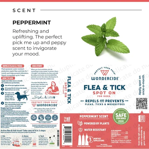 Vista 7 de Wondercide - Repelente contra pulgas y garrapatas para perros - Repelente de pulgas, garrapatas y mosquitos, prevención para perros con aceites
