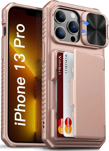 Vista 34 de Vihibii Funda tipo cartera para Google Pixel 9a con tarjetero (4 tarjetas), [bloqueo RFID], cubierta de cámara deslizante y bordes elevados