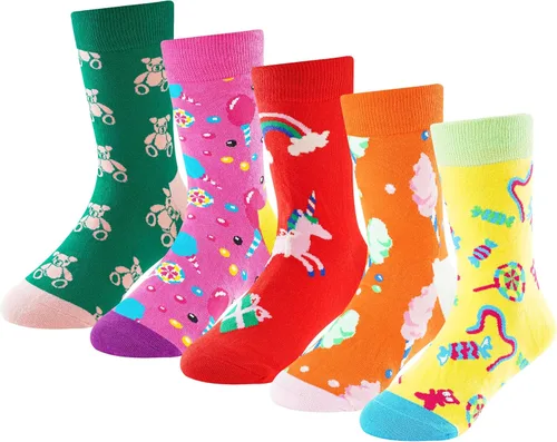 Crazy Socks for Boys Girls Socks 10-12 Years Old Kids Fun Dress Novelty Silly Birthday Christmas Gift Pizza Socks