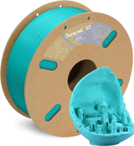 Vista 10 de DURAMIC 3D PETG Filamento 1.75mm Azul Ejército, Filamento de Impresión 3D Carrete de 1kg (2.2lbs), Filamento Azul Ejército 1.75mm Precisión