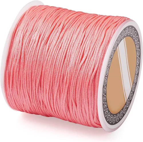 Vista 42 de Cheris - Cuerda de nailon para abalorios de nailon de 0.031 in, color azul, hilo de macramé, para hacer joyas, suministros de envoltura Kumihimo