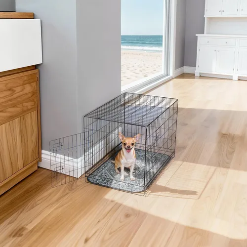 Vista 3 de FXW Almohadillas lavables para orina para perros, almohadillas para cachorros con súper absorbentes, diseñadas específicamente para jaulas de 24