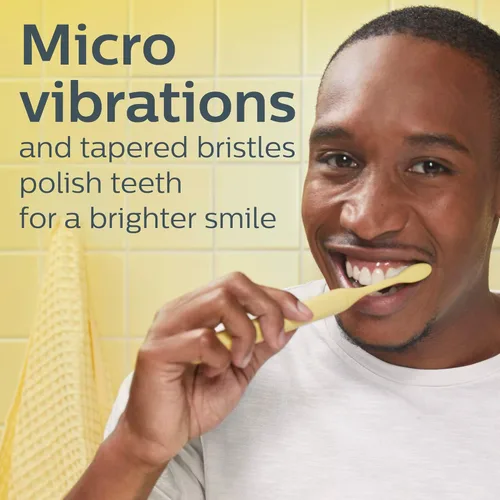 Vista 2 de Philips One de Sonicare HY1100/02 Cepillo de dientes con batería, color amarillo mango