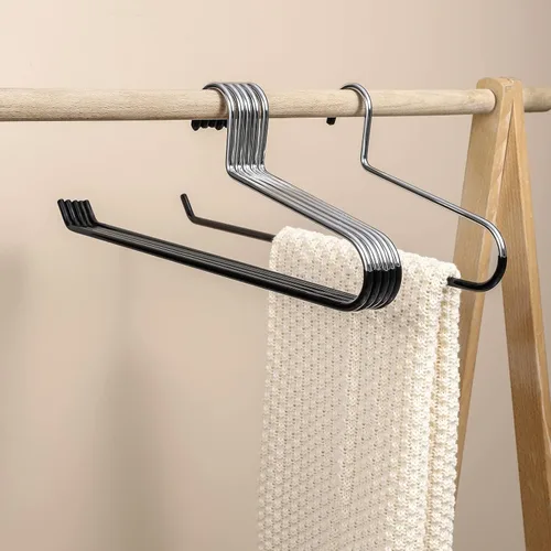 Vista 6 de Perchas para Mantas Perchas para Cortinas Resistentes que Ahorran Espacio Antideslizantes - Ideales para Colchas, Sacos de Dormir, Edredones