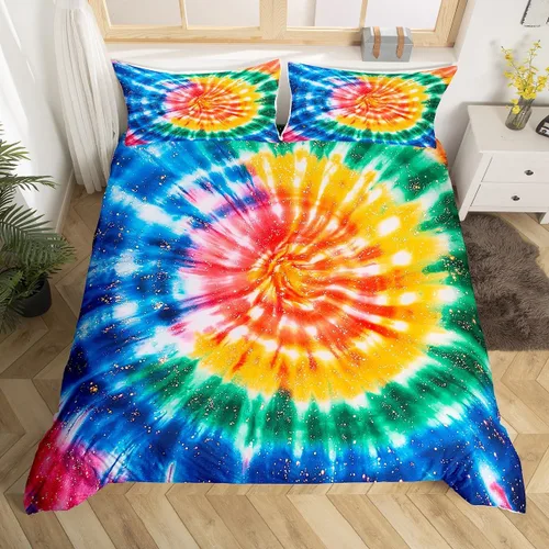 Vista 27 de Erosebridal Juego de ropa de cama de atrapasueños, tamaño individual, juego de funda de edredón bohemia de microfibra de lujo para niños
