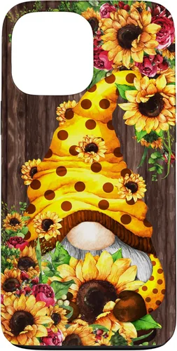 Vista 24 de Yellow Sunflower Gnome for Women Cute Summer Flower Pattern Case for iPhone 17