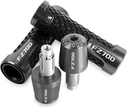 Motorcycle for Y&AMAHA FZ700 FZ 700 FZ-700 1986 1987 Handle Bar Grip Ends CNC Handlebar Rubber Gel Hand Grips Brake Hands (Color : Gris)