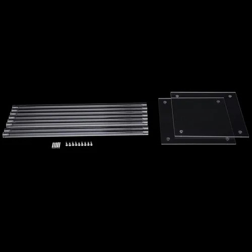 Vista 7 de Soporte de flores transparente, 40 pulgadas de alto 10 pulgadas de diámetro. Decoración de boda, centro de mesa, jarrón de piso de acrílico