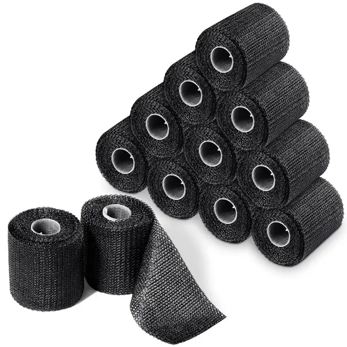 Vista 7 de TrelaCo 2 Piezas Cinta de Yeso de Fibra de Vidrio, 2" x 4 Yardas, Negro