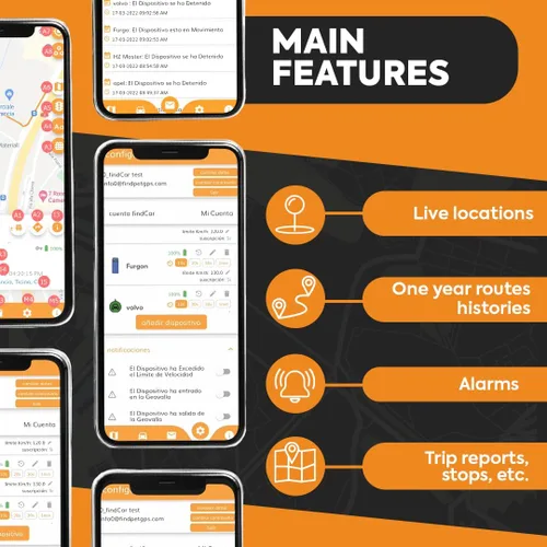 Vista 2 de 4G-Tracker - Rastreador GPS para vehículos: automóvil, motocicleta y camión Conexión directa de batería y SIM integrada Seguimiento de vehículos