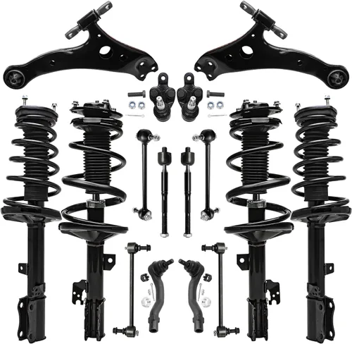 Vista 19 de Detroit Axle - Kit de suspensión RWD Front End de 16 piezas para Chrysler 300 Dodge Charger Challenger 11-14, 6 brazos de control, 4 barras
