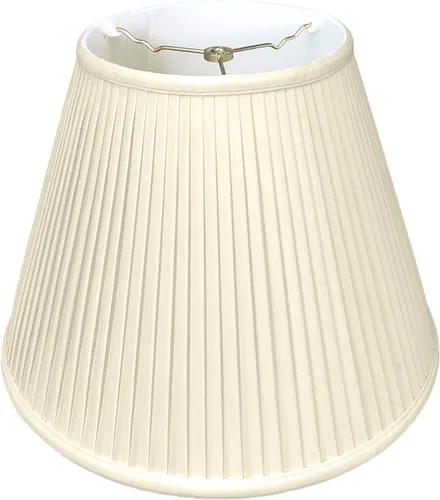 Royal Designs Deep Empire - Pantalla básica plisada lateral, beige, 8 x 14 x 11 pulgadas (BS-728-14BG)