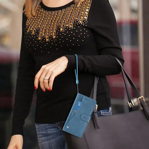 Vista 6 de Asuwish Funda compatible con LG Stylo 6/Stylo6 Plus/K71 Stylus Wallet Case y protector de pantalla de vidrio templado, monedero con tapa magnética