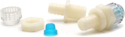 Vista 2 de 15 unids plástico para el hogar dispensador de agua potable conector bloqueo efluente accesorios tapón tapón de silicona válvula de drenaje beige