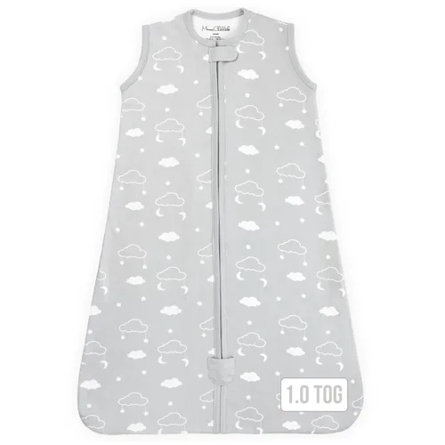 Vista 200 de Mama Cheetah Saco de dormir para bebé de 0.5 TOG, Manta portátil de algodón orgánico para bebé con cremallera bidireccional, Saco de dormir