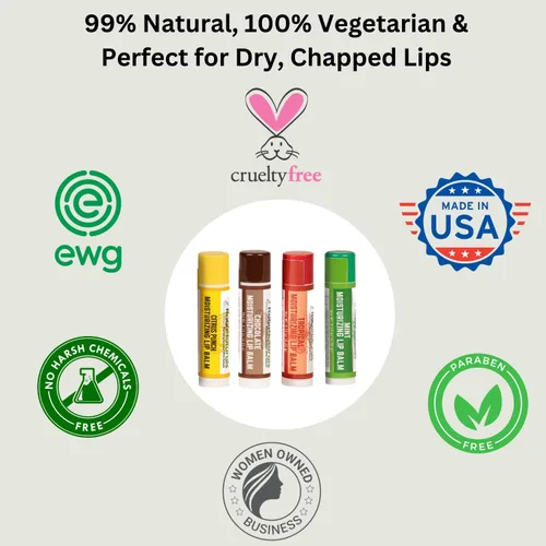 Vista 7 de RaGaNaturals Bálsamo labial hidratante tropical de chocolate, limón, menta, cera de abejas original, manteca de karité, aceite de jojoba, vitamina E
