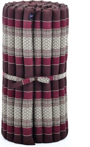 Vista 635 de Leewadee colchón tailandés enrollable para cama de invitados, tapete de yoga, para masaje tailandés, ecológico, orgánico y natural.