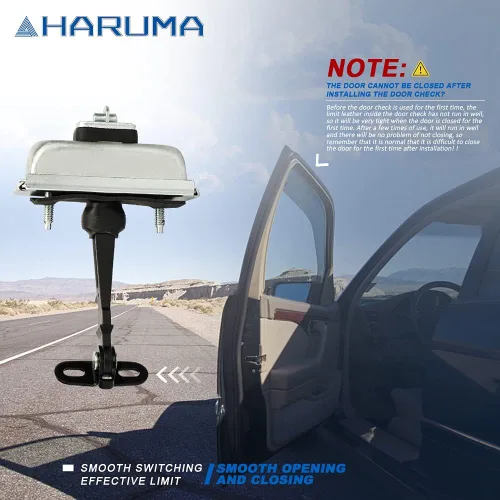 Vista 5 de HARUMA Correa de tope de puerta delantera izquierda lado del conductor 1999 2000 2001 2002 2003 2004 para Jeep Grand Cherokee 55135591AC
