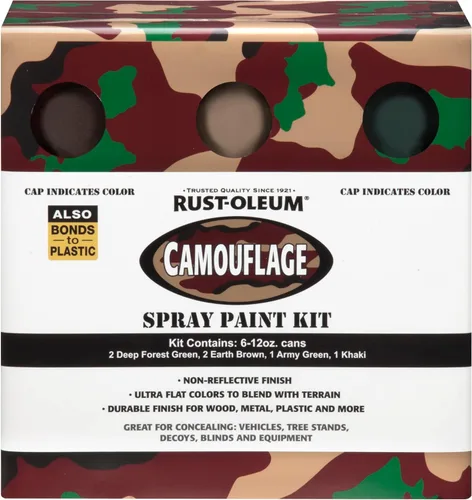 Pack de spray especial Rust-Oleum camuflaje, 12 onzas, paquete de 6, 269038