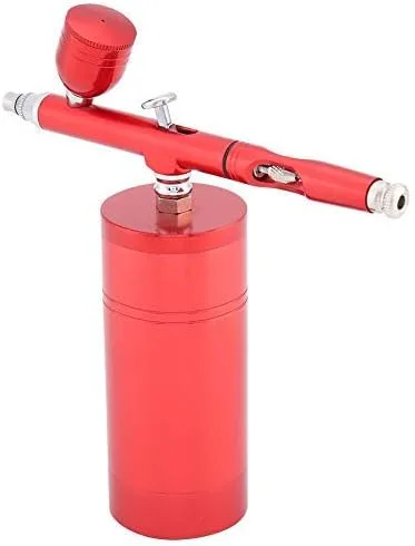 Kit de compresor de aire con mini aerógrafo, boquilla de doble acción multiusos de 0.012 in, pistola pulverizadora de pintura con capacidad de 7 CC