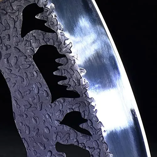 Vista 4 de Cuchillo de carne, cuchillo de carne forjado a mano de 9 pulgadas, cuchillo de cocina de hoja afilada, cuchillo de cocina de China Longquan