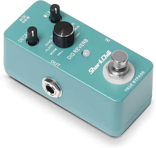 Vista 10 de SharkChili Fuzz Single Effect True Bypass para guitarra eléctrica Overdrive (sin fuente de alimentación)