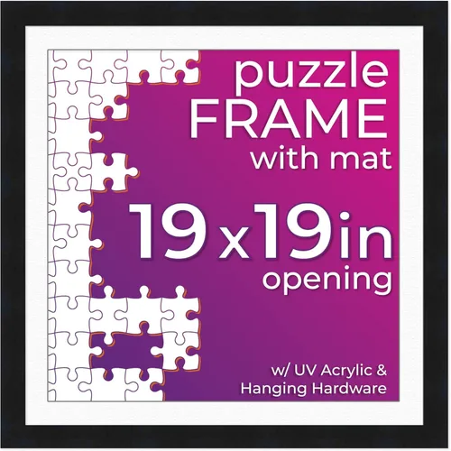 Vista 21 de Poster Palooza Kit de marco de rompecabezas de 11.25 x 38.25 pulgadas. El kit incluye hojas de pegamento para rompecabezas, marco de rompecabezas