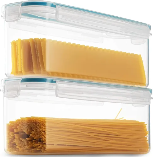 Vista 7 de Komax Biokips - Recipientes de almacenamiento de pasta con tapas de cierre (juego de 2) recipientes herméticos para almacenamiento de alimentos