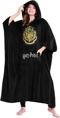 Vista 8 de Harry Potter Manta de gran tamaño con capucha para mujeres, hombres y adolescentes, manta de forro polar