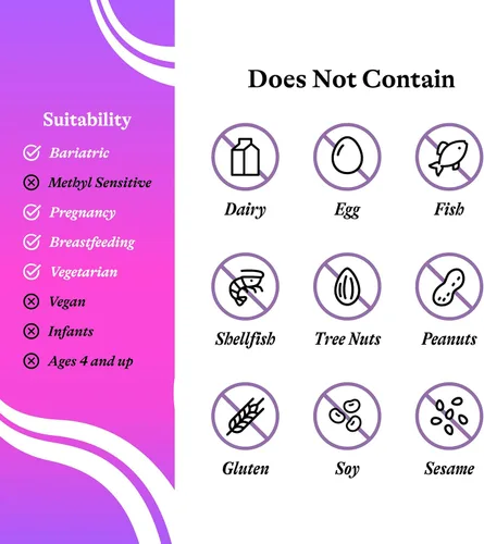 Vista 5 de Cápsulas Optimal Prenatal, sin hierro, fórmula médica, para mejorar la salud, 240 cápsulas vegetarianas