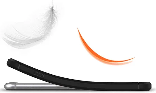 Vista 5 de Asuwish Funda para LG Stylo 4 con protector de pantalla de vidrio templado y accesorios para celular, funda delgada y suave de goma de silicona Negro