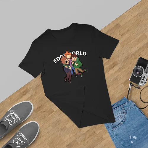 Vista 6 de E%DDS%World Shirt Unisex Animated Merch for Women Men Teen Soft Fabric - 0001.TS