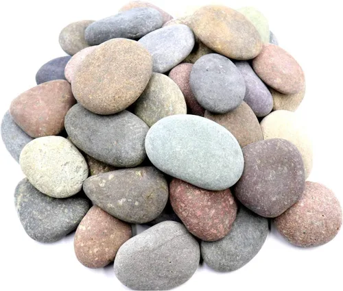 50 rocas para pintar – Piedras de pintura de rocas grandes multicolor a granel, 2 a 3.5 pulgadas, súper suaves y planas, rocas de pintura para