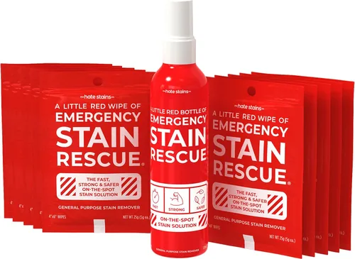 Quitamanchas de emergencia – Spray directo multiusos para alfombras, tapicería, ropa o para añadir a la ropa sucia. Funciona en manchas orgánicas e