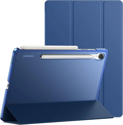 Vista 10 de JETech Funda para Samsung Galaxy Tab S10 Lite / S10 FE / S9 FE de 10.9 pulgadas, funda protectora delgada y translúcida con soporte trasero de tres