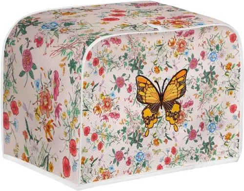 Vista 40 de Dolyues Beach Toaster Cover 2 Slice Universal Size Microwave Oven Dustproof Cover Women Gift Small Bread Cover with Portable Handle