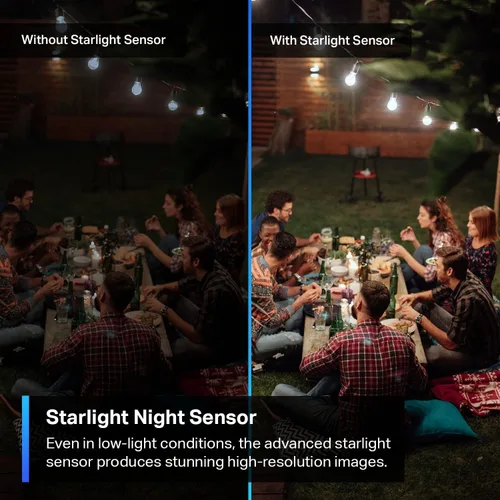 Vista 4 de Cámara de seguridad Tapo 2K QHD para exteriores con cable, sensor Starlight para visión nocturna en color, detección AI gratuita, sirena