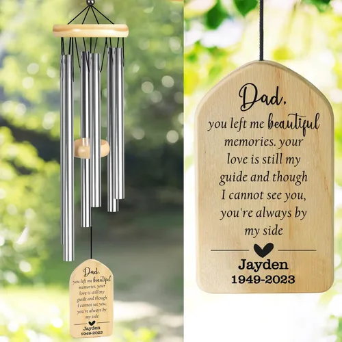 Vista 12 de Campanillas de viento conmemorativas – Regalos de condolencia para la pérdida de bebé – Regalos de pérdida de embarazo para madres