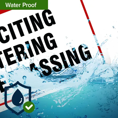 Vista 7 de Private Property No Trespassing No Loitering No Soliciting Letrero, 7 x 10 pulgadas, aluminio 040 libre de óxido, resistente a la decoloración
