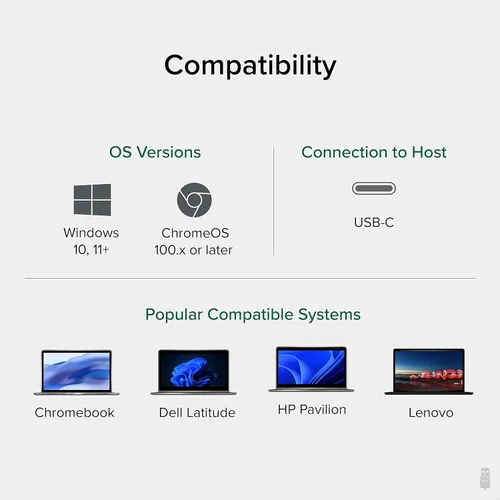 Vista 5 de Plugable Concentrador USB-C 11 en 1, paso USB-C de 100 W, estación de acoplamiento para computadora portátil, monitor doble, HDMI 4K 60Hz