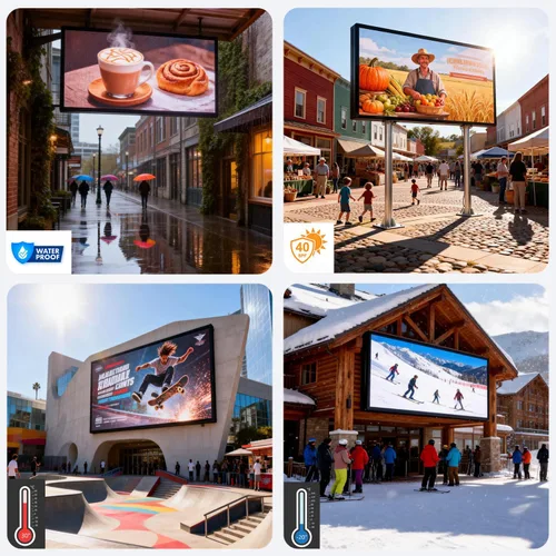 Vista 3 de P3 40 "x25" Led Sign Pantalla de visualización digital de desplazamiento programable para tablero de mensajes de negocios Control Wifi de alta