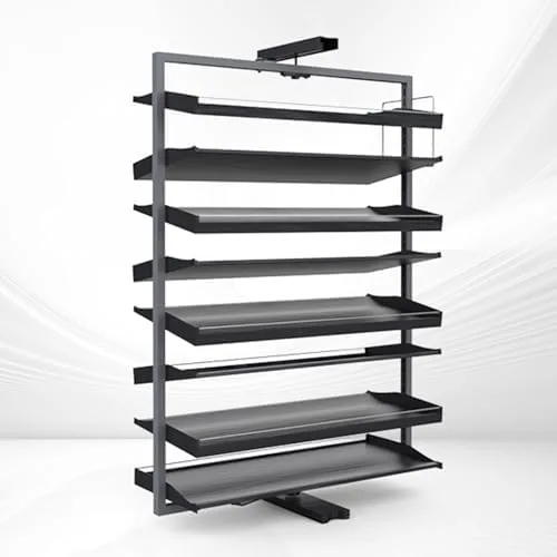 Vista 25 de 360-Degree Rotating Shoe Organizer - Space-Saving Hidden Shoe Cabinet for Entryway, Stylish Living Room & Hallway Storage Solution